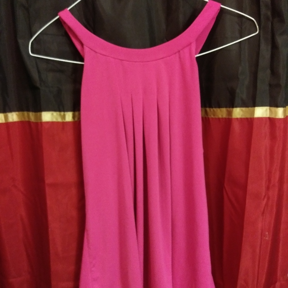 After dressy pink top